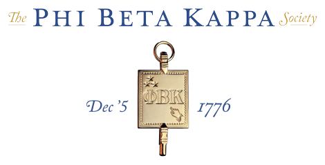 Phi Beta Kappa logo with a key and the date 